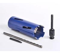 Diagau Diamanttechnik Couronne de forage diamantée SDS PLUS avec adaptateur, diamètre : 82 mm, longueur : 200 mm, avec foret