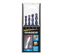 Diager, Coffret 8 Forets Multi Matériaux Ø3-4-5-6-7-8-9-10