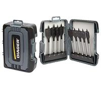 Diager, Coffret 9 Mèches Plates Quick-Lock Ø14-16-18-20-22-24-26-28-30Mm