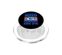 Diagnostic Amusant diagnostiqué avec Humour Chronique des Yeux latéraux PopSockets PopGrip pour MagSafe