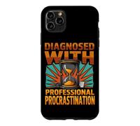 Diagnostic Amusant diagnostiqué avec Procrastination Professionnelle Coque pour iPhone 11 Pro Max
