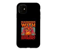 Diagnostic Amusant diagnostiqué avec Une dépendance Grave aux collations Coque pour iPhone 11