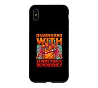 Diagnostic Amusant diagnostiqué avec Une dépendance Grave aux collations Coque pour iPhone XS Max