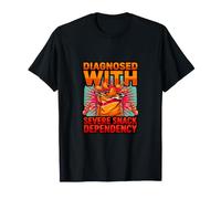 Diagnostic Amusant diagnostiqué avec Une dépendance Grave aux collations T-Shirt