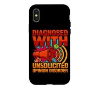 Diagnostic drôle diagnostiqué avec Un Trouble d'opinion Non sollicité Coque pour iPhone X/XS