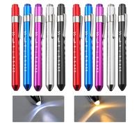 Diagnostic Infirmière Penlight,10 Pièces Lampe De Diagnostic Avec Clip,LED Stylo Lumière Médicale,Lampe Diagnostic Medical Pour Infirmières,Médecins,Etudiants,Réutilisable