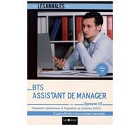 Diagnostic Opérationnel Et Proposition De Solutions Epreuve E5 Bts Assistant De Manager - Edition 2018