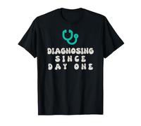 Diagnostic Since Day One Nurse Practitioner Retro T-Shirt