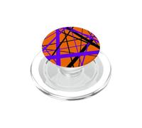 Diagonal Dynamics Bleu et Noir PopSockets PopGrip pour MagSafe