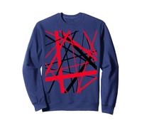 Diagonal Dynamics Rouge et Noir Sweatshirt