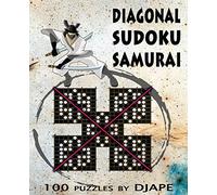 Diagonal Sudoku Samurai X: 100 puzzles