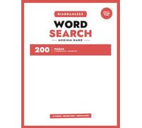 Diagramless Word Search Puzzle Book: Medium-Hard Edition: 200 Themed Puzzles, 16 Words Each, in a Denser Grid - No Grid Lines, No Borders. Medium-Hard Difficulty. Includes Full Answer Key.
