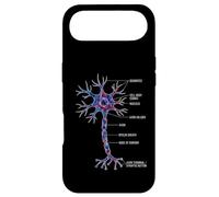 Diagramme cellulaire du Cerveau étiqueté sur l'anatomie des neurones de neurobiologie Coque pour iPhone Air