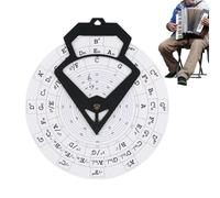 Diagramme D'accords De Guitare | Poster Pédagogique de Théorie Musicale Murale | Disque Portable d'Assistant pour Débutants Pratique Instrument Mélodique Adultes