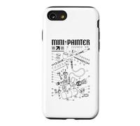 Diagramme d'aérographe drôle RPG Fantasy Mini Peintre Coque pour iPhone SE (2020) / 7/8