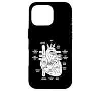 Diagramme d'anatomie Cardiaque Système cardiovasculaire Science médicale Coque pour iPhone 16 Pro