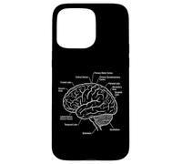 Diagramme d'anatomie des neurosciences des Zones cérébrales fonctionnelles Coque pour iPhone 15 Pro Max
