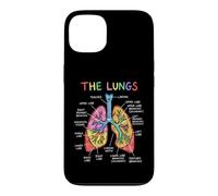 Diagramme d'anatomie des poumons Humains Système respiratoire Coque pour iPhone 13
