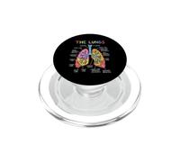Diagramme d'anatomie des poumons Humains Système respiratoire PopSockets PopGrip pour MagSafe