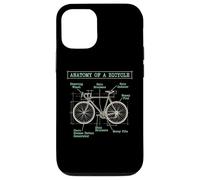 Diagramme d'anatomie drôle du vélo Journée Mondiale du vélo Humour Cycliste Coque pour iPhone 12/12 Pro