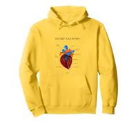 Diagramme d'anatomie du cœur humain Sweat à Capuche