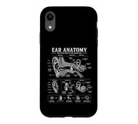 Diagramme d'audition détaillé de l'anatomie de l'oreille pour étudiant en Sciences médicales Coque pour iPhone XR