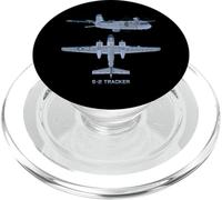 Diagramme de l'avion de Guerre Anti-sous-Marine S-2 Tracker PopSockets PopGrip pour MagSafe