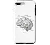 Diagramme de Neuroscience d'anatomie cérébrale Gyri temporelle Coque pour iPhone 7 Plus/8 Plus