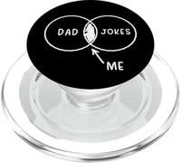 Diagramme de Papa Jokes Me Venn pour Homme PopSockets PopGrip pour MagSafe