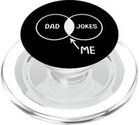 Diagramme de Papa Jokes Me Venn pour Homme PopSockets PopGrip pour MagSafe