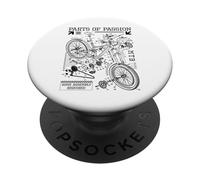 Diagramme de vélo de Montagne VTT pièces de vélo de Passion PopSockets PopGrip Adhésif