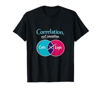 Diagramme de Venn de Science des données de corrélation et Non de causalité T-Shirt