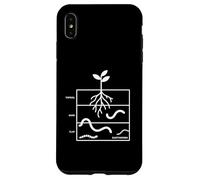 Diagramme des Couches de Sol vers de Terre Professeur de Sciences en Classe Coque pour iPhone XS Max