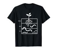 Diagramme des Couches de Sol vers de Terre Professeur de Sciences en Classe T-Shirt