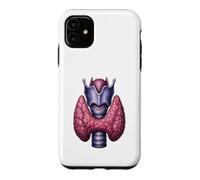 Diagramme d'illustration médicale d'endocrinologie de l'anatomie thyroïdienne Coque pour iPhone 11