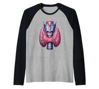 Diagramme d'illustration médicale d'endocrinologie de l'anatomie thyroïdienne Manche Raglan