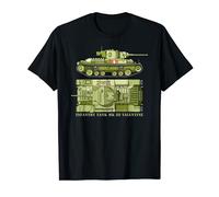 Diagramme du char d'infanterie Mark III Valentine British T-Shirt