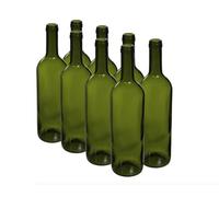 Diah Bordeaux Lot de 16 bouteilles de vin en verre pour brassage maison 750 ml