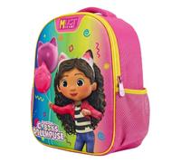 Diakakis Sac à dos préscolaire pour enfants | Joli sac à dos avec poche pour bouteille et sangles rembourrées | Sac d'école léger pour filles, Gabby's Dollhouse - 3D Multi, S, Moderne