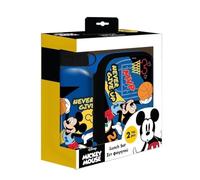 DIAKAKIS Set bouteille gourde aluminium 500 ml et sadwichera 800 ml Mickey Mouse