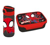 Diakakis Marvel Spidey and His Amazing Friends Ensemble boîte à déjeuner pour enfants - Boîte à sandwich et bouteille d'eau de 500 ml - Ensemble repas pour l'école, les voyages, sans BPA
