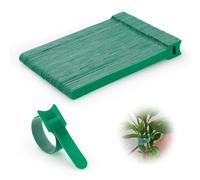 Diakey 100 Pack Widened Reusable Plant Ties, Hook and Loop Green Garden Tapes & Straps, Soft and Connectable, for Outdoor Climbing Plants, Tomato Support, 0.6in Wide, 20cm