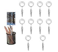 Diakey Lot de 10 pinces crocodiles double face en métal pour photo, marque-place, mémo, note, numéro de table, étiquette de prix, banquet, mariage, 7 cm