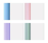 Diakey Lot de 40 protège-rapports transparents avec barre coulissante, dossiers de présentation pour papier A4, dossier, dossier, classeur, 50 feuilles, couleurs dégradées