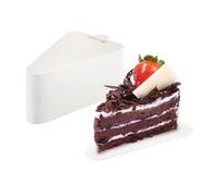 Diakey Lot de 50 mini planches à gâteau en feuille d'or de 7,8 x 11,5 cm, assiettes à dessert en carton pour mousse, cupcakes, chocoflan, pâtisserie, mariage, triangulaires