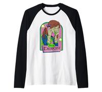 Dial an Exorcist Retro Vintage Funny Adult Humor Manche Raglan