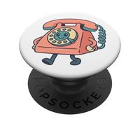 Dial It Back. Retro Tech Nostalgia, Vintage PopSockets PopGrip Adhésif