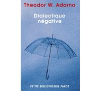 Dialectique négative : Les Vacances de la dialectique