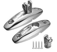 DIALESHU Lot de 2 charnières de pont pivotantes à dégagement rapide en acier inoxydable 316 pour bateau Bimini à 360 degrés avec vis