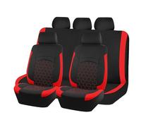 DIALFA Housse de Siege Voiture pour Peugeot 208 e208 GT GT Line 2020-2025 2026, Confortable Antidérapants Imperméable Et Respirant Quatre Saisons Protection Couvre Voiture Accessoires,D Red
